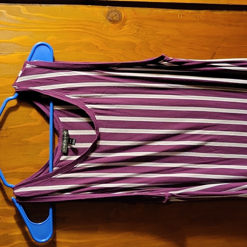 Stipped tunic tank